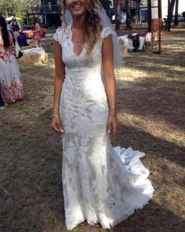 Lace Mermaid Wedding Dress For Rustic Bride Lisposa Lace Mermaid Wedding Dress For Rustic Bride Lisposa