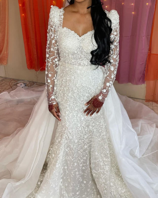 vintage 1980s wedding dress