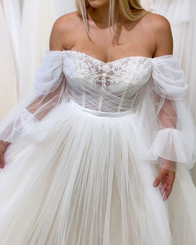 Sleeved Boho Wedding Dresses