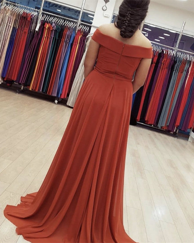 Rust Evening Gown