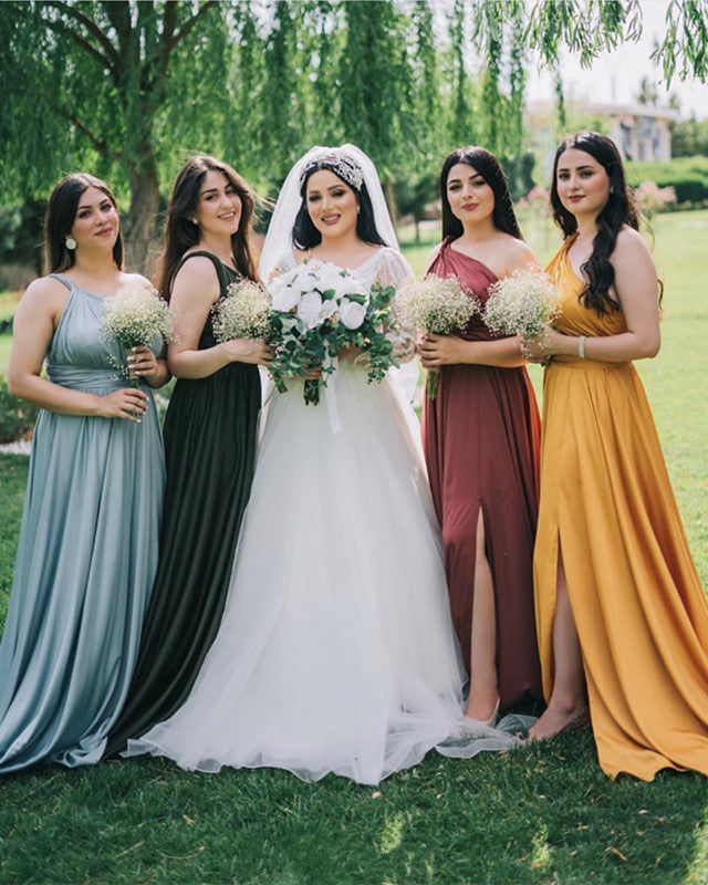 Mixed Color Bridesmaid Dresses