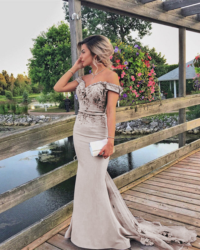 Nude Mermaid Bridesmaid Dresses