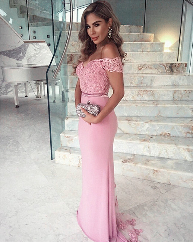 Pink Bridesmaid Dresses Mermaid