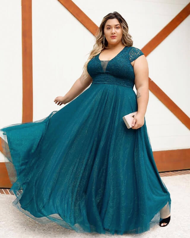 Plus size teal maxi dress Clearance