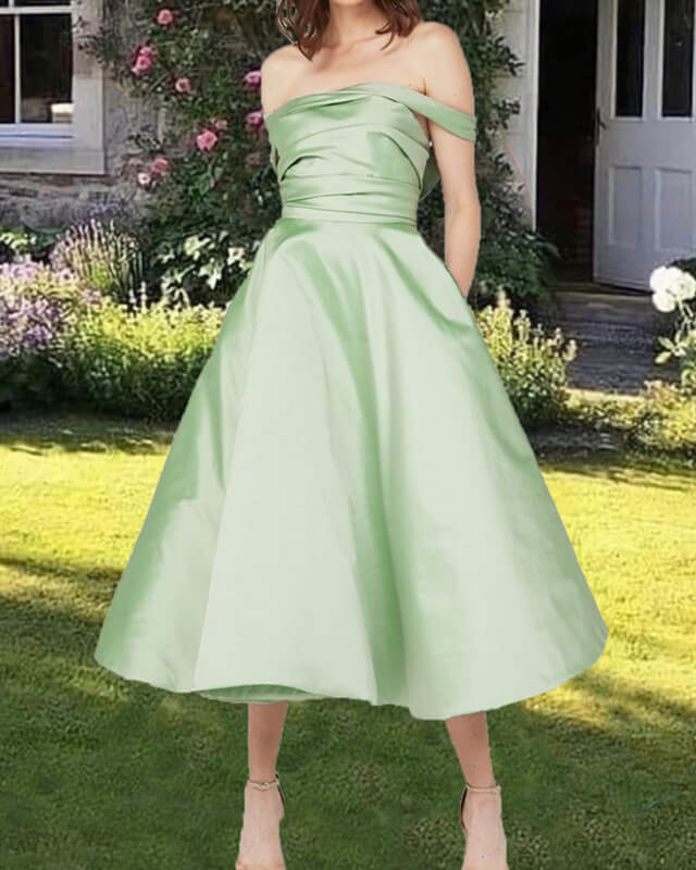 Sage Green Satin Midi Bridesmaid Dresses Lisposa Sage Green Satin Midi Bridesmaid Dresses Lisposa