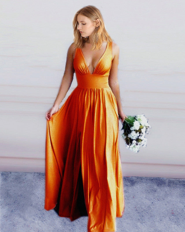 Boho Bridesmaid Dresses Long Chiffon Leg Split Lisposa Boho Bridesmaid Dresses Long Chiffon Leg Split Lisposa