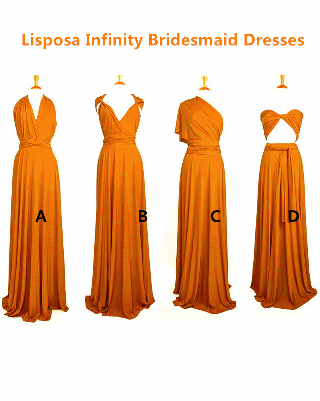 Burnt Orange Bridesmaid Dresses Infinity