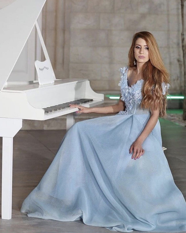 Cinderella Blue Prom Dresses