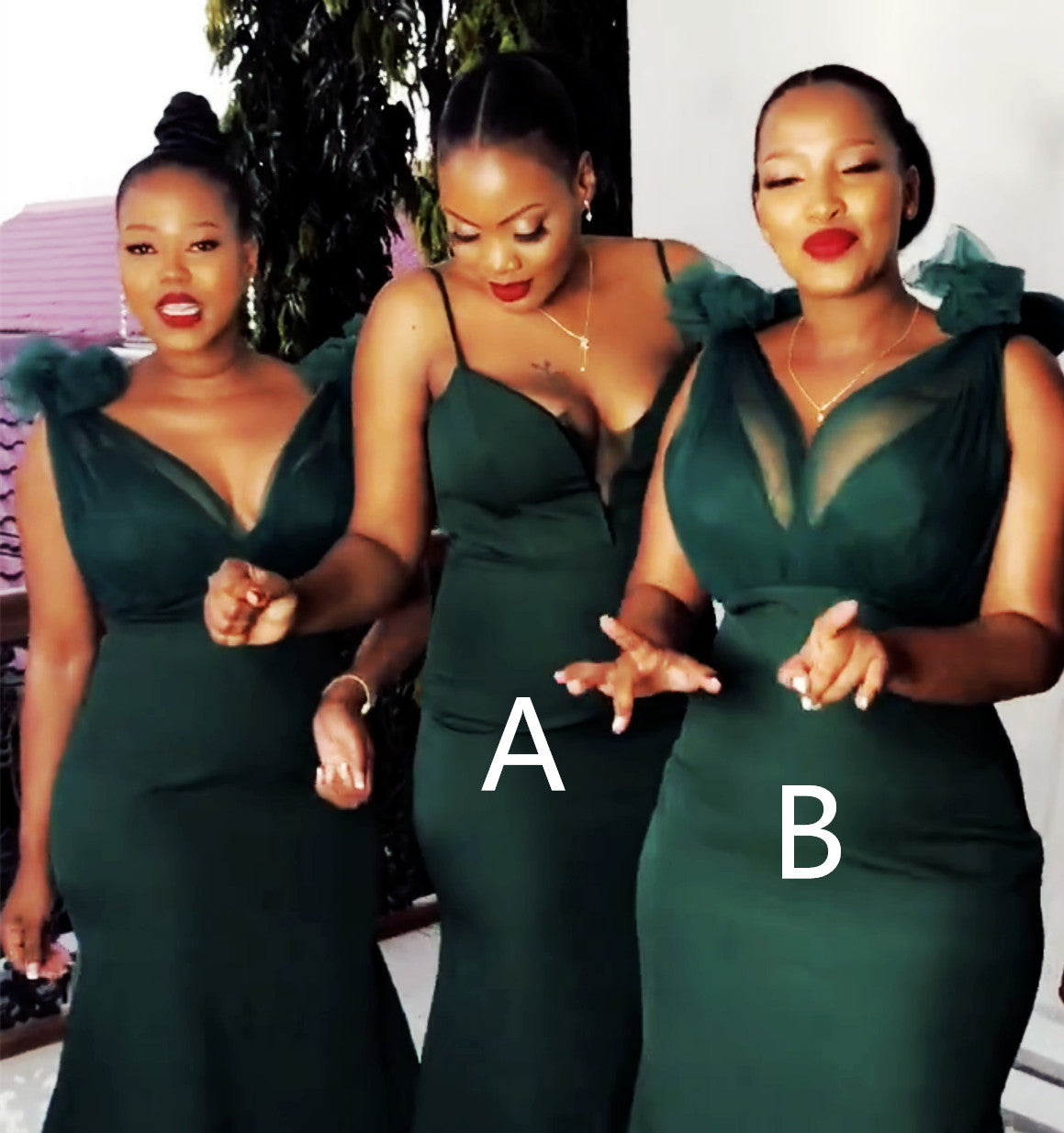 Emerald Green Mermaid Bridesmaid Dresses