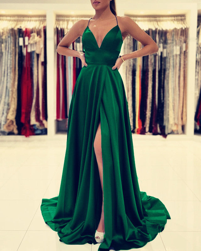 Emerald Green Bridesmaid Dresses Satin