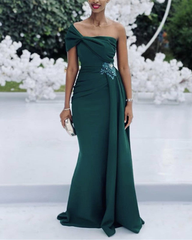One Shoulder Mermaid Dresses For Maid Of Honor