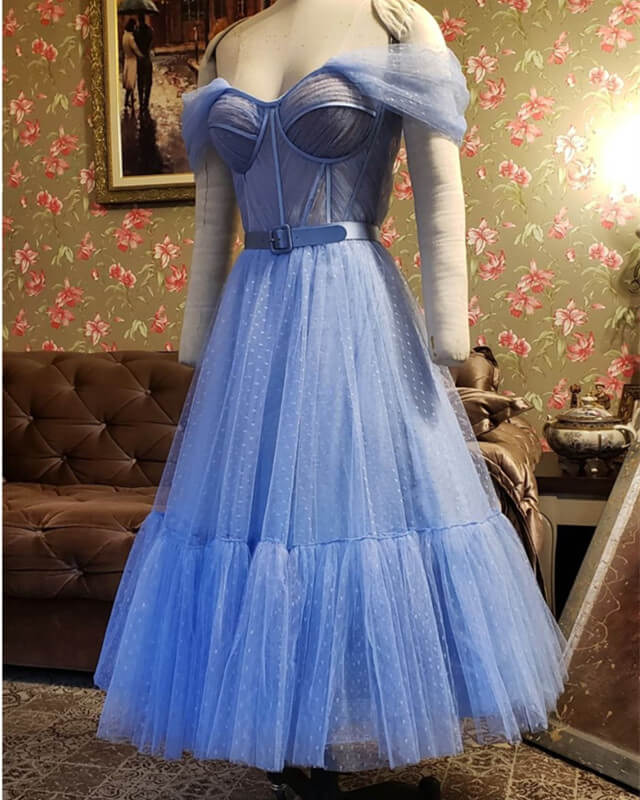 Princess Sparkly Midi Corset Wedding Dress – Lisposa