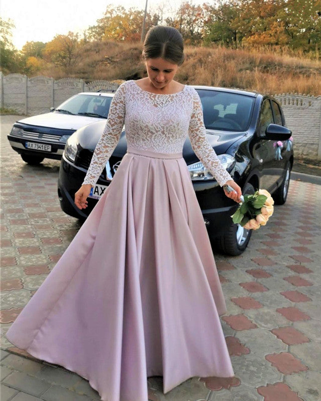 Elegant Bridesmaid Dresses Lace Long Sleeves Lisposa Elegant Bridesmaid Dresses Lace Long Sleeves Lisposa