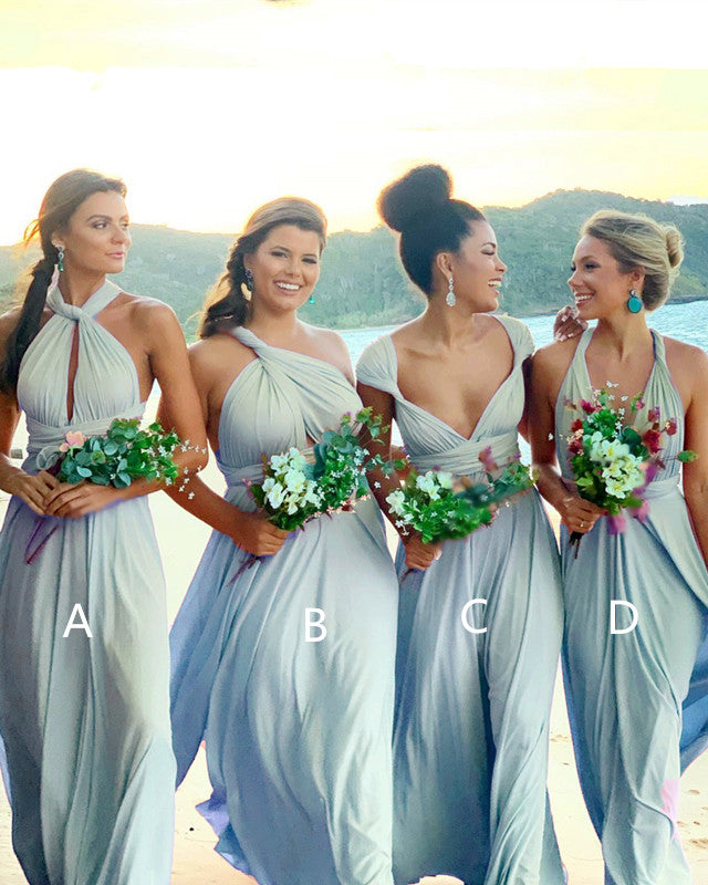 Light Blue Bridesmaid Dresses Infinity