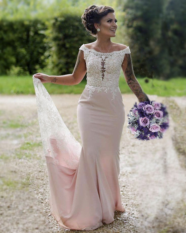 High Neck Mermaid Bridesmaid Dresses Lace Train Lisposa High Neck Mermaid Bridesmaid Dresses Lace Train Lisposa