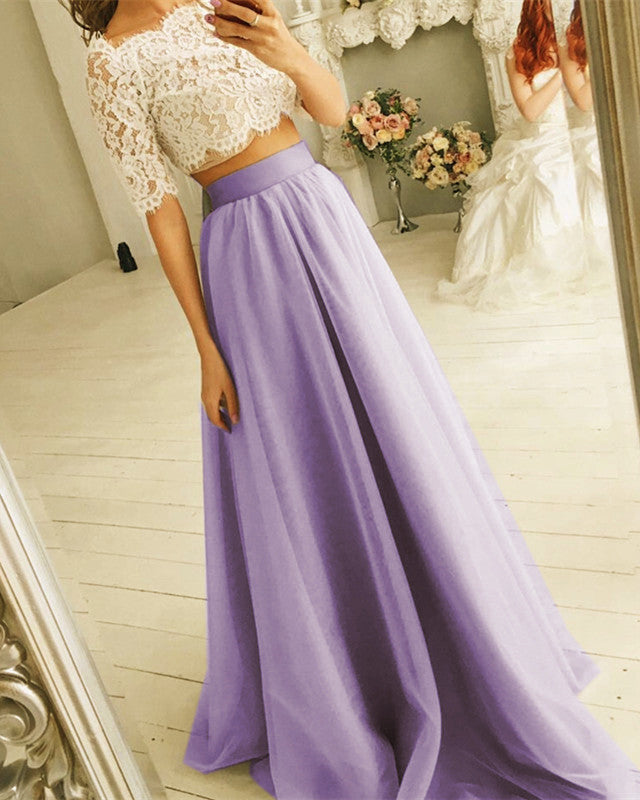 Rustic Boho Bridesmaid Dresses Two Piece