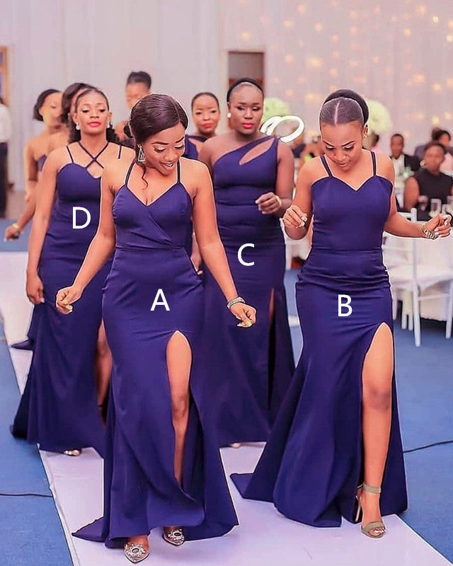 Satin Mismatched Bridesmaid Dresses Mermaid Lisposa Satin Mismatched Bridesmaid Dresses Mermaid Lisposa