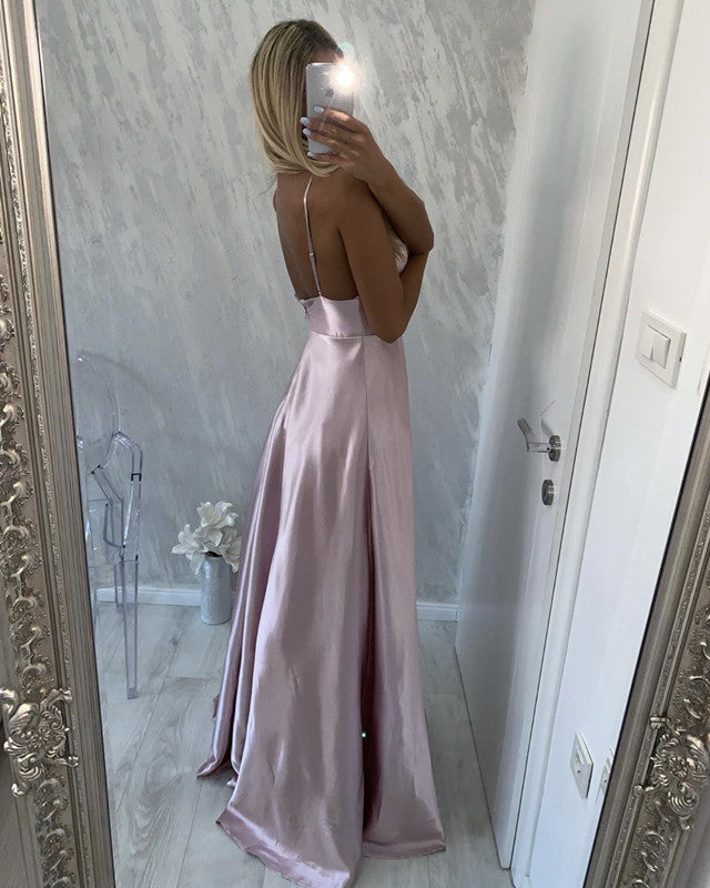 Long Pink Prom Dresses