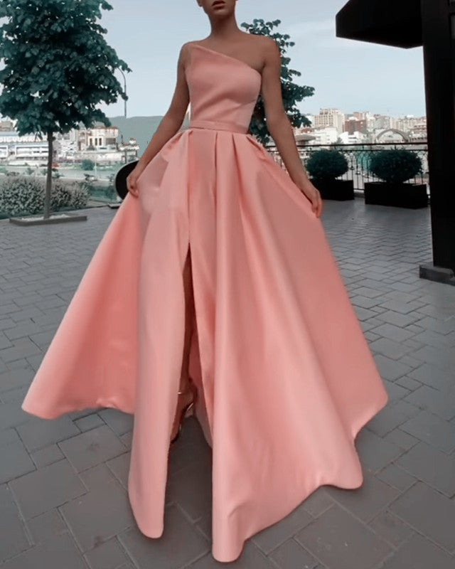 Coral Prom Long Dresses