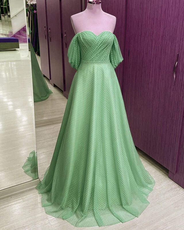 Enchanted A-line Tulle Off Shoulder Dress