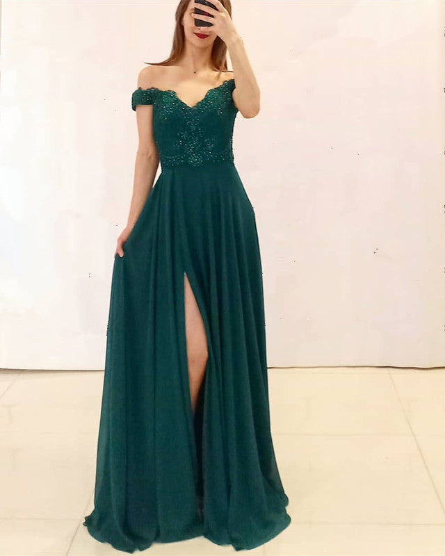 Hunter Green Prom Dresses