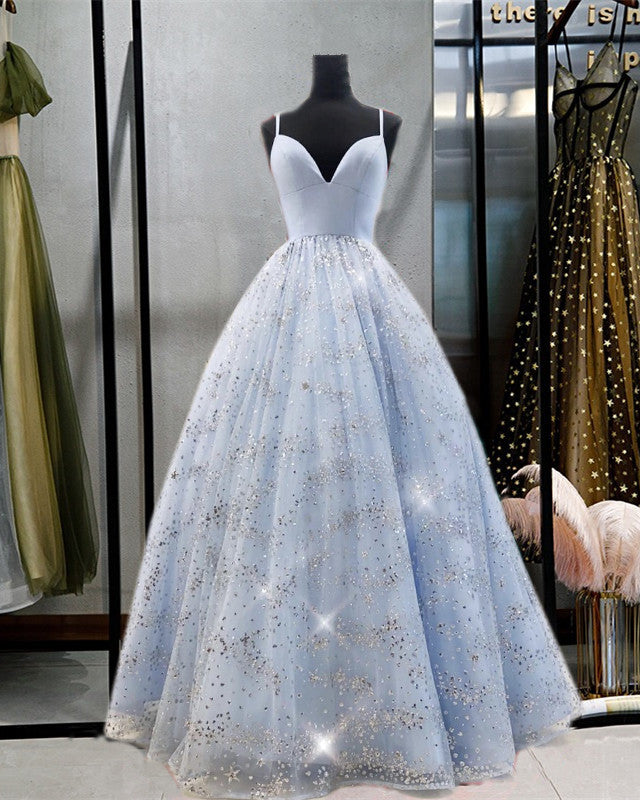 Beaded Tulle Prom Dresses Ball Gown Plunge Neck Lisposa Beaded Tulle Prom Dresses Ball Gown Plunge Neck Lisposa