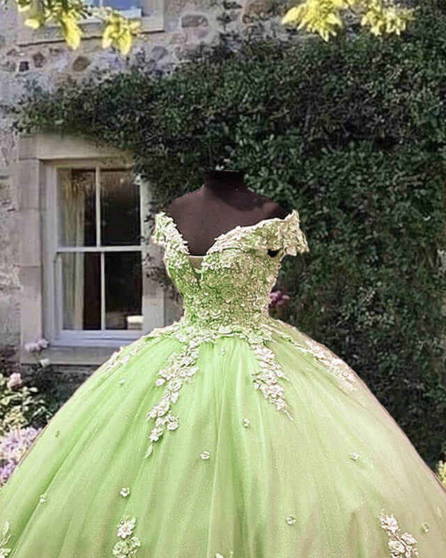 Light Green 15 Dress