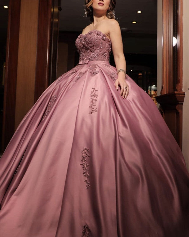 Lace Flowers Sweetheart Corset Ball Gown Dresses Quinceanera Lisposa Lace Flowers Sweetheart Corset Ball Gown Dresses Quinceanera Lisposa