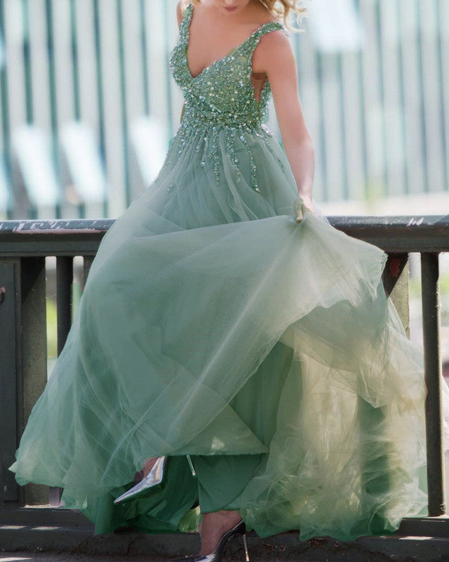 Tulle Boho Bridesmaid Dresses Sequins Beaded V Neck Lisposa Tulle Boho Bridesmaid Dresses Sequins Beaded V Neck Lisposa