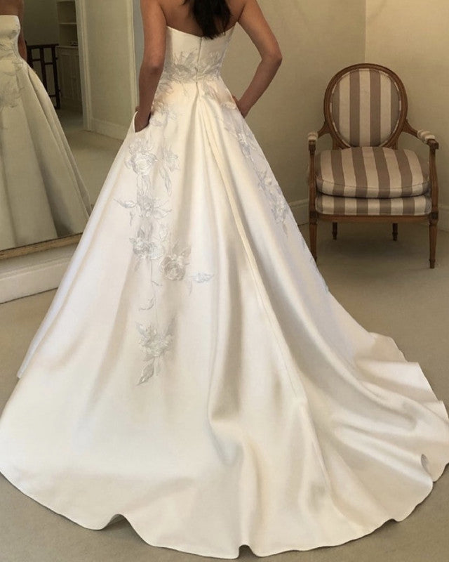 Satin Wedding Dress
