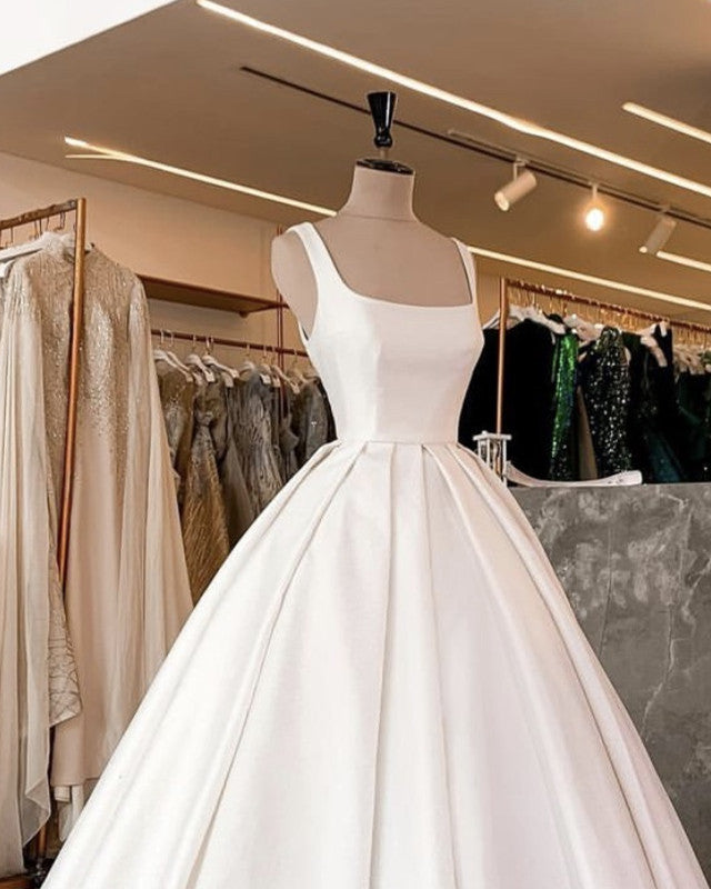 Simple Satin Wedding Gowns