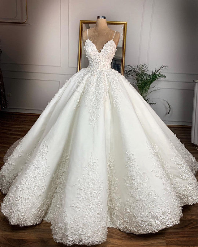 vintage wedding dress styles Vintage Wedding Dresses Ball Gown Spaghetti Straps – Lisposa