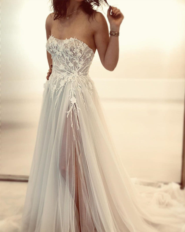 Sexy Boho Wedding Dress