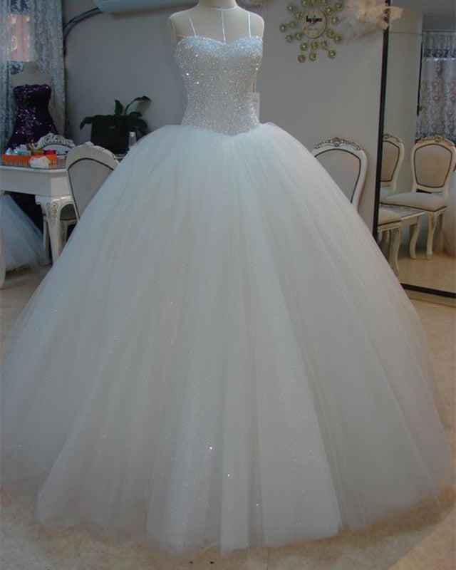 Bling Sweetheart Wedding Dress Ball Gown – Lisposa