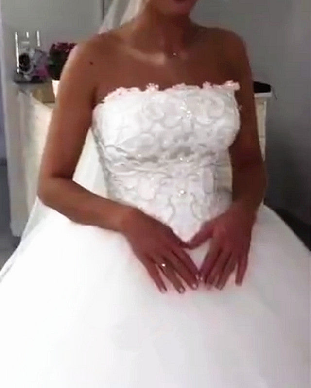 Strapless Wedding Gown