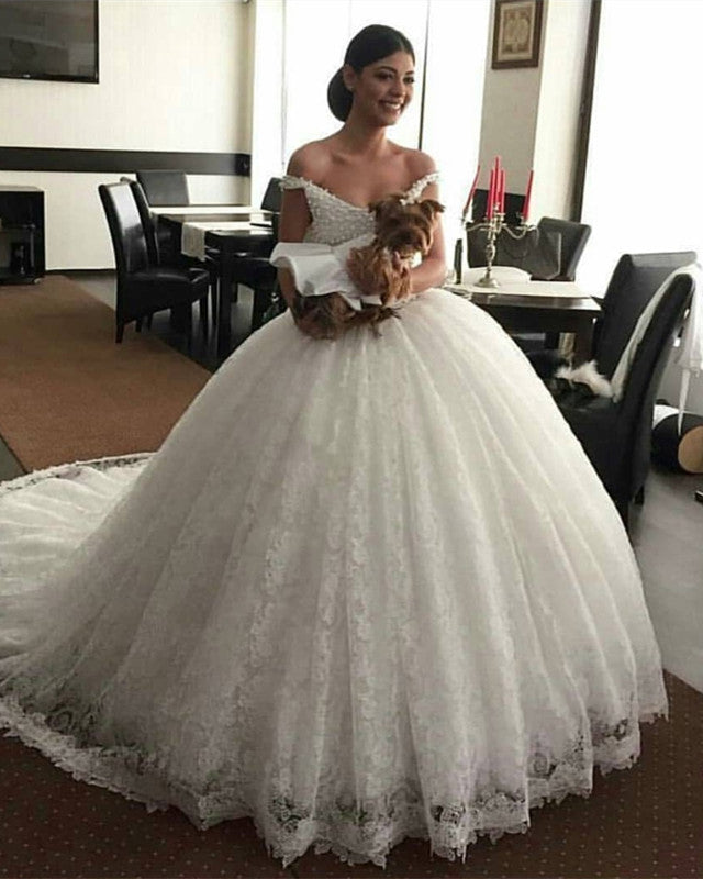 White Lace Wedding Dress