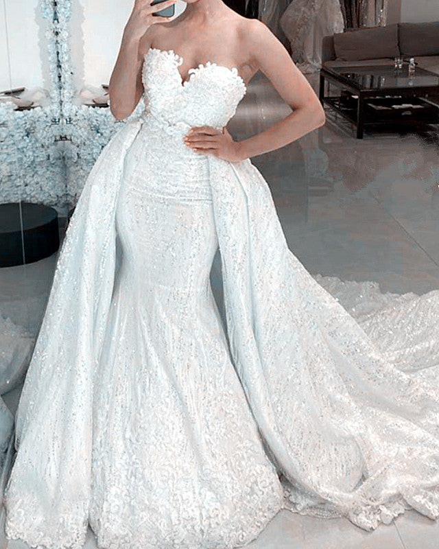 Wedding Dress Removable Train