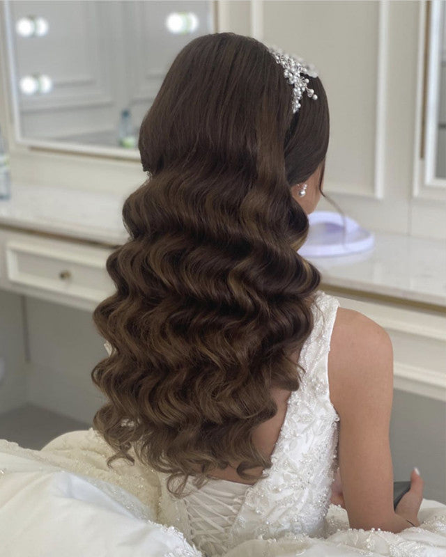 Princess Wedding Dress Satin Ball Gown Lace Embroidery