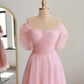 Pink Glitter Tulle Midi Dress