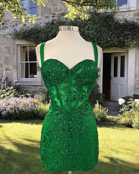 Emerald Green Hoco Dress 2024