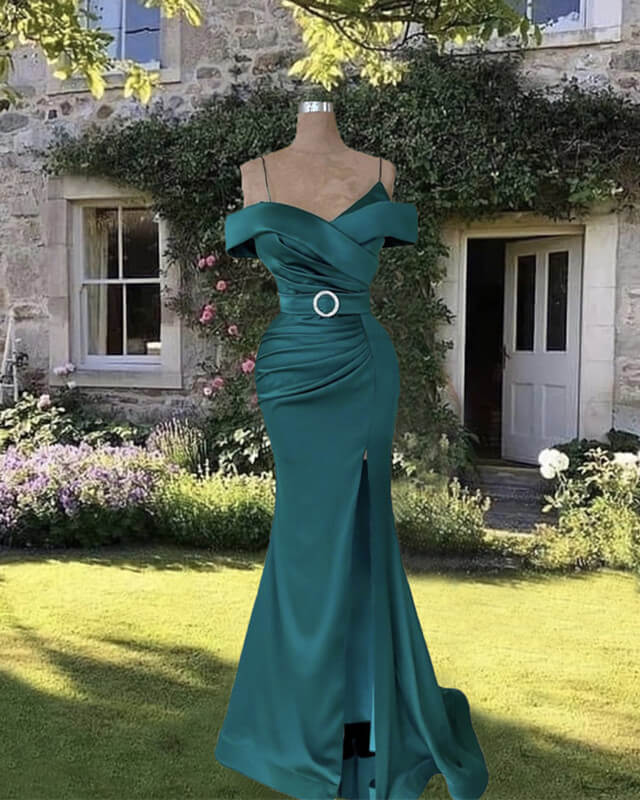 Mermaid Dark Green Prom Dress