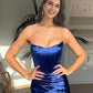 Mermaid Strapless Split Prom Gown
