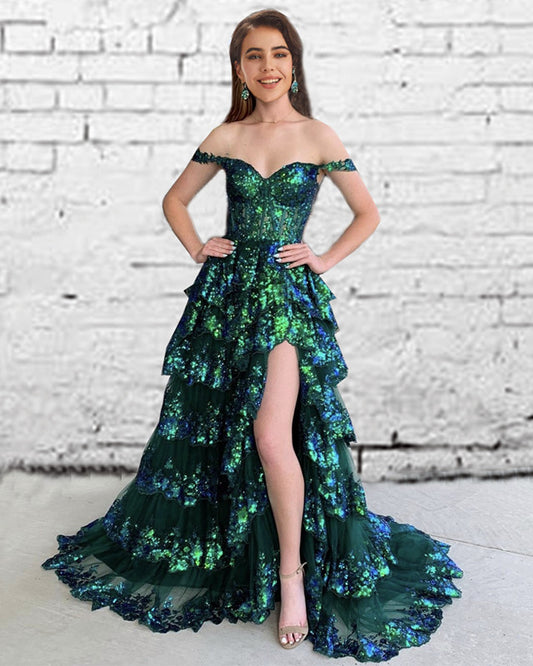 Emerald Green Prom Dress 2024