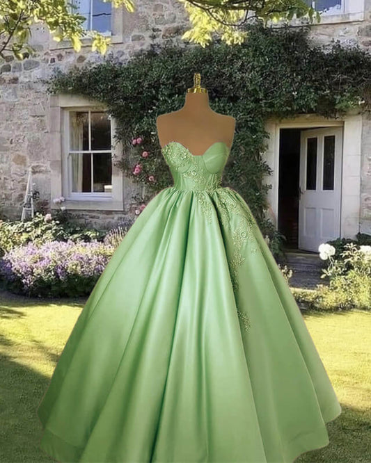 Sage Green Ball Gown