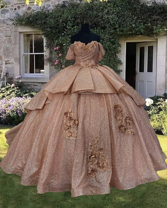 Sparkly Rose Gold 15 Dress