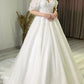 Tulle Off Shoulder 3d Lace Appliques Wedding Dress