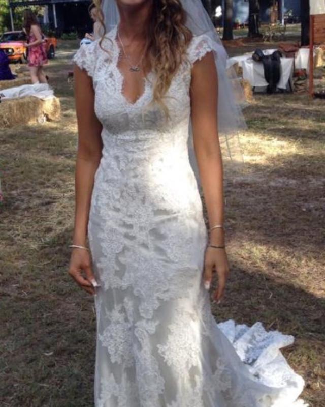 Boho Lace Wedding Gown Dresses For Bridal