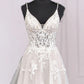 A-line Appliques Wedding Dresses