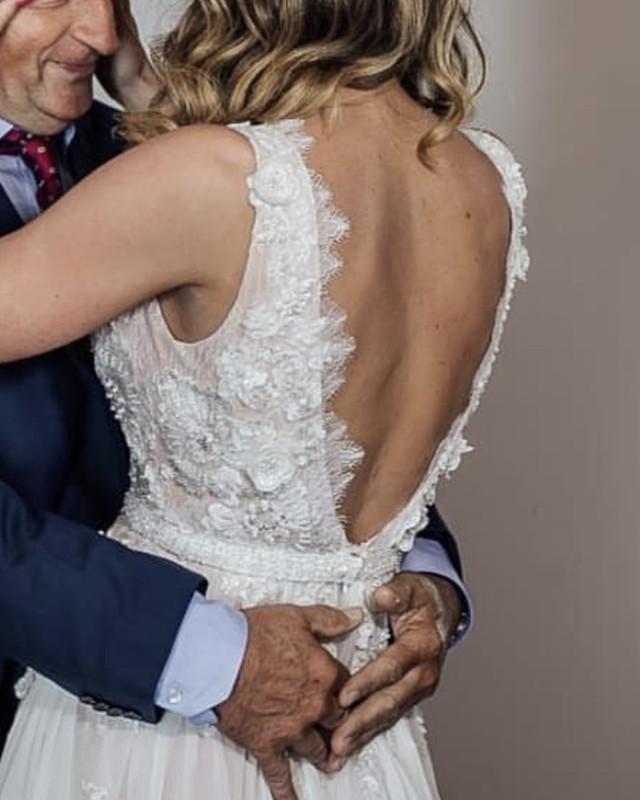 Sexy Open Back Wedding Dress