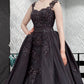 Mermaid Appliques Dresses Removable Skirt